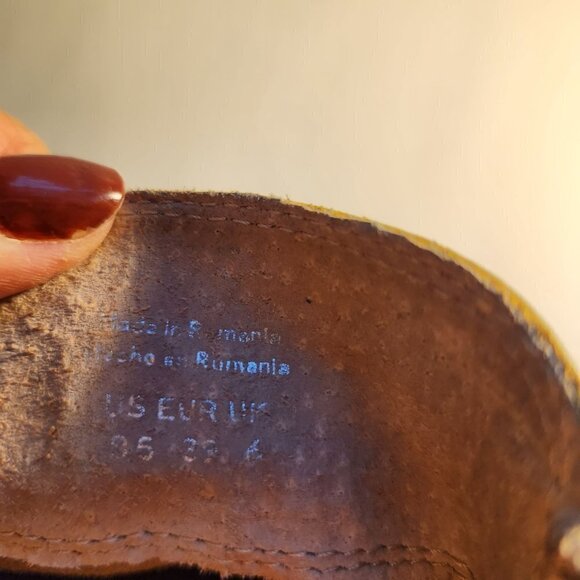 Aldo Tan Suede Leather Double Zip Closure Stack Heel Booties Size 8.5(39) - Picture 8 of 8